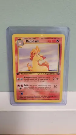 Pokemon TCG Rapidash 44/64 Jungle Set 1st Edition LP Vintage - Image 1