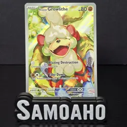 2024 Pokemon TWN Hisuian Growlithe 181/167 (Dented) - Image 1
