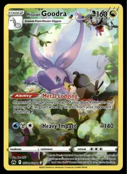 ✅Pokemon Hisuian Goodra GG21/GG70 Crown Zenith: Galarian Gallery Holo ✅NM ✅B2DU✅ - Image 1