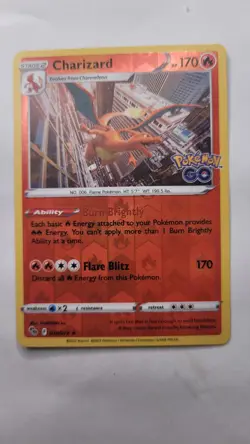 Pokemon Go Charizard 10/78 Reverse Holo Rare NM Condition - Image 1
