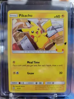 PIKACHU #25/25 (NON-HOLO) 25TH ANNIVERSARY MCDONALD'S PROMO 2021 POKEMON TCG - Image 1
