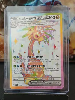 Alolan Exeggutor ex 225/191 Sv08: Surging Sparks Pokemon Card - Image 2