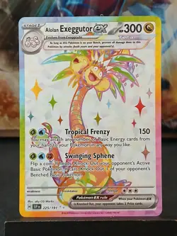 Alolan Exeggutor ex 225/191 Sv08: Surging Sparks Pokemon Card - Image 4
