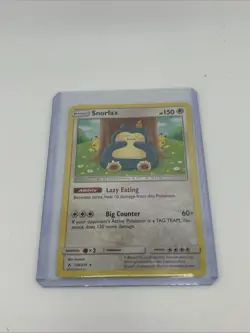 Snorlax Unbroken Bonds 158/214 Holo Rare Pokemon Card NM - Image 1