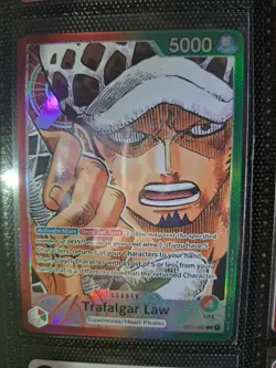 One Piece Card Game TCG Romance Dawn OP01-002 Trafalgar Law Leader FirstPrint NM - Image 1