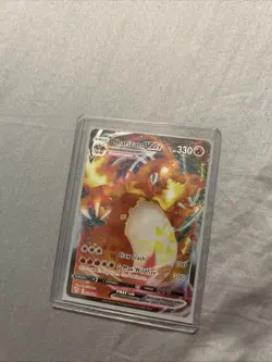 Pokemon TCG Charizard VMAX Card Rainbow Rare Holo 330 HP SWSH Promo - Image 1