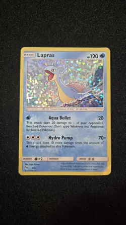 Pokemon Lapras 5/12 Rare McDonald's Anniversary Promo Holo Card 2019 - Image 1