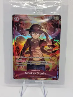 Sealed Promo Card One Piece TCG Treasure Booster Monkey D Luffy ST10-006 SR New - Image 1