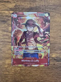 One Piece Monkey.D.Luffy ST10-006 SR Super Rare Brothers Promo Card English Mint - Image 1