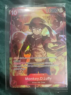 Sealed Promo One Piece CARD Treasure Booster Monkey.D.Luffy ST10-006 SR NEW - Image 1