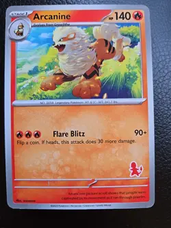 Arcanine Charmander Stamp Deck My First Battle Promo English Pokemon Card (LP) - Image 1