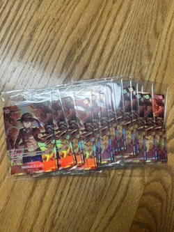 14x One Piece Monkey.D.Luffy ST10-006 SR Super Rare Sealed Promo Card Mint - Image 1