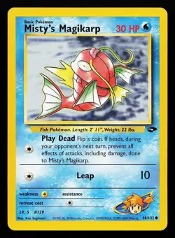 Misty's Magikarp 88/132 Common Gym Challenge Pokemon Card - Image 1