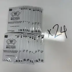2ND ANNIVERSARY TOURNAMENT ONE PIECE CARD GAME Sealed Pack Lot Of 24 Packs - Image 1