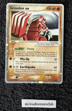 Groudon ex - 038 - Black Star Promo Pokemon Card (Played) - Image 1