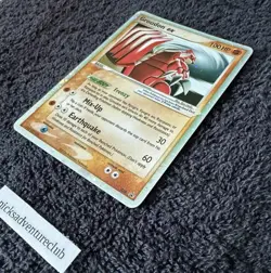 Groudon ex - 038 - Black Star Promo Pokemon Card (Played) - Image 3