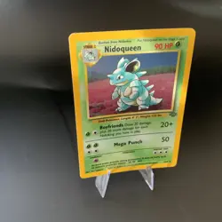 Nidoqueen Jungle Holo Card 7/64 Unlimited Rare, LP Vintage Pokemon Card TCG - Image 5