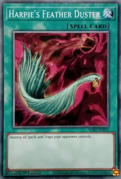 SDBT-EN026 HARPIE'S FEATHER DUSTER COMMON 1ST EDITION YuGiOh CARD - Image 1
