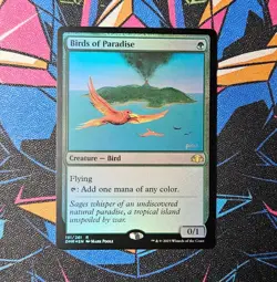 Birds of Paradise NM Foil MTG Dominaria Remastered DMR Unplayed Magic Gathering - Image 1
