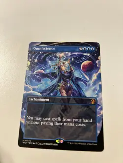 Omniscience (0070) *ANIME BORDERLESS* Wilds of Eldraine (WOT) NM MTG - Image 1