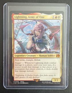 Lightning, Army of One 0233 NM - MTG Final Fantasy Magic The Gathering FFXIII - Image 1