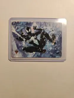 2025 Magic The Gathering MarvelArt Series Spectacular Spider-Man 52/54 Gold Sign - Image 4