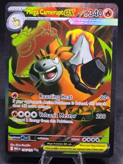 Pokemon TCG Mega Camerupt ex 156/132 Mega Evolutions Ultra Rare NM - Image 1