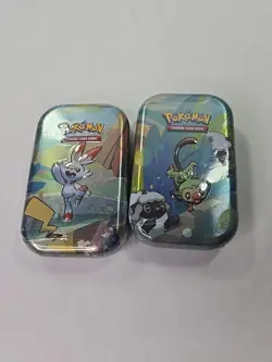 Pokemon TCG Galar Pals Mini Tins Complete Set Of 2 2020 Pokemon Center - Image 1