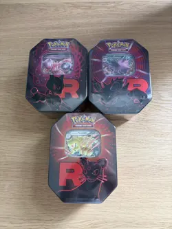 Pokemon TCG - Team Rocket Tins Set Of 3 - Sealed ✅ Fast Shipping 📦 - Image 1