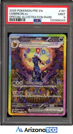 Pokemon 2025 Umbreon ex 161/131 SIR Prismatic Evolutions PSA 9 - Image 1