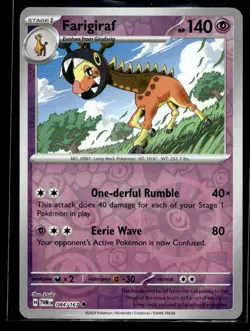 Farigiraf SV06: Twilight Masquerade 084/167 LP Pokemon TCG | Buy10 Get10 Free - Image 1