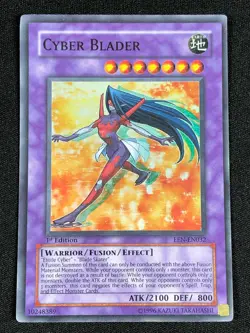 YUGIOH CYBER BLADER EEN-EN032 1ST SUPER (NM) - Image 1