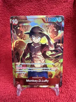 Sealed Promo One Piece Card Treasure Booster Monkey.D.Luffy ST10-006 SR NEW - Image 1