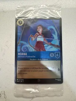 PSL Disney Lorcana Promo Card Moana 2 Adventurers on Land and Sea 26/P2 Sealed - Image 1