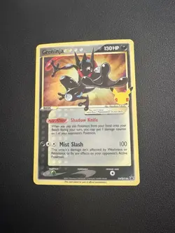 Pokemon Greninja Gold Star SWSH144 Celebrations Black Star Promo Holo Card - Image 1