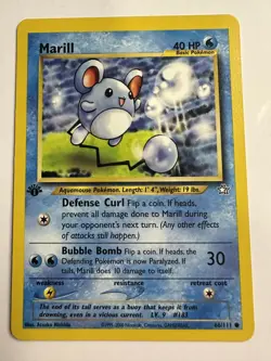 Marill | 1st Edition | 66/111 Neo Genesis | Pokemon Trading Card - Image 1