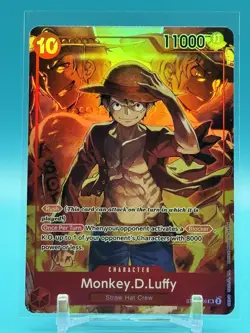 Monkey.D.Luffy ST10-006 SR Promo One Piece CARD Treasure Booster - Image 1