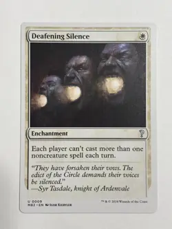 Deafening Silence (White Border) Mystery Booser 2 Magic the Gathering MTG Card - Image 1
