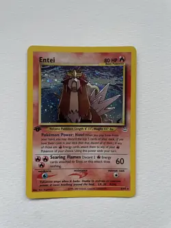 Entei Holo 1st Edition - Neo Revelation 6/64 - Pokemon Card - Image 2