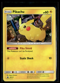 Pikachu SM157 Sun & Moon Ultra Rare Holo Promo Pokemon Card LP/CF - Image 1
