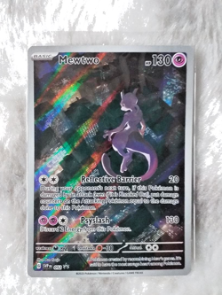 MEWTWO SVP 052 Scarlet Violet 151 Promo Illustration Rare Pokemon Card SEALED - Image 1