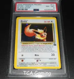 PSA 8 NM-MINT Eevee # 11 WOTC Black Star Promo HOLO Pokemon Card - Image 3