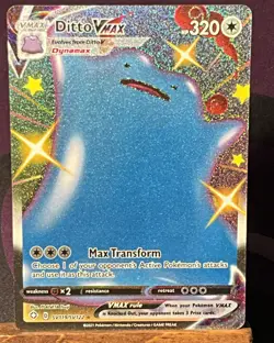 MINT Pokemon Ditto VMAX SV119/SV122 Shining Fates Shiny Vault Holo Rare Card - Image 1