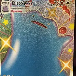 MINT Pokemon Ditto VMAX SV119/SV122 Shining Fates Shiny Vault Holo Rare Card - Image 3