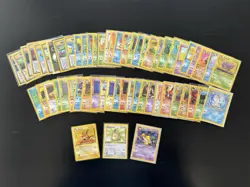 Vintage Pokemon 1st Edition Card Lot - 58 Card Collection - LP-HP - Image 1