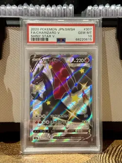 PSA 10 Charizard V 307/190 Holo SSR Japanese Shiny Star V Pokemon TCG Card - Image 1