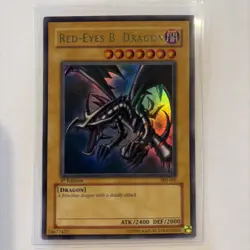 Red-Eyes Black Dragon 1st Edition SDJ-001 Ultra Rare Yu-Gi-Oh Card LP - Image 1