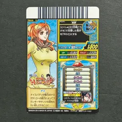 M1398 Nami TW4-0R R Treasure World Japanese One Piece Berry Match Carddass Card - Image 2