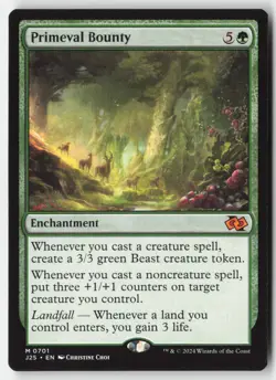 MTG - Primeval Bounty M Foundations Jumpstart 701 LP-NM - Image 1