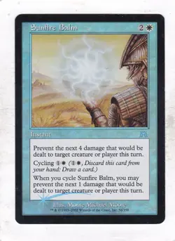 Magic: MTG: Onslaught: Foil: Sunfire Balm - Image 1